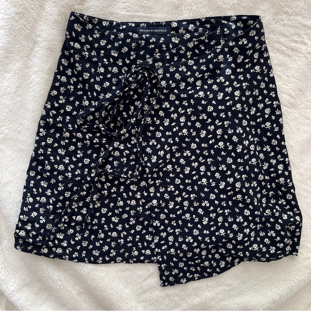 Floral wrap skirt